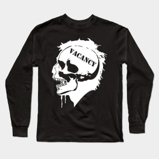 Cranial Vacancy logo white Long Sleeve T-Shirt